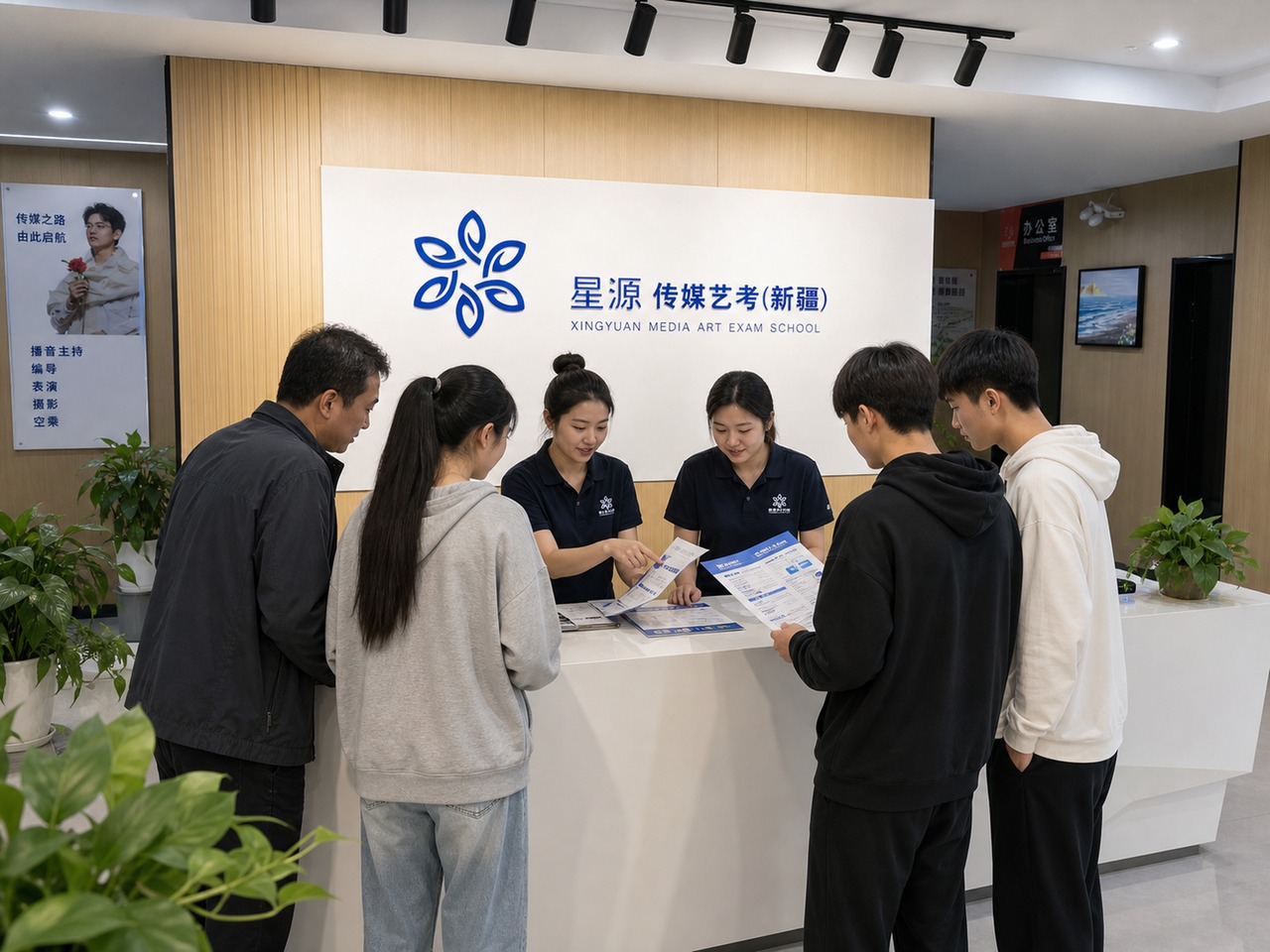星源传媒艺考前台咨询接待